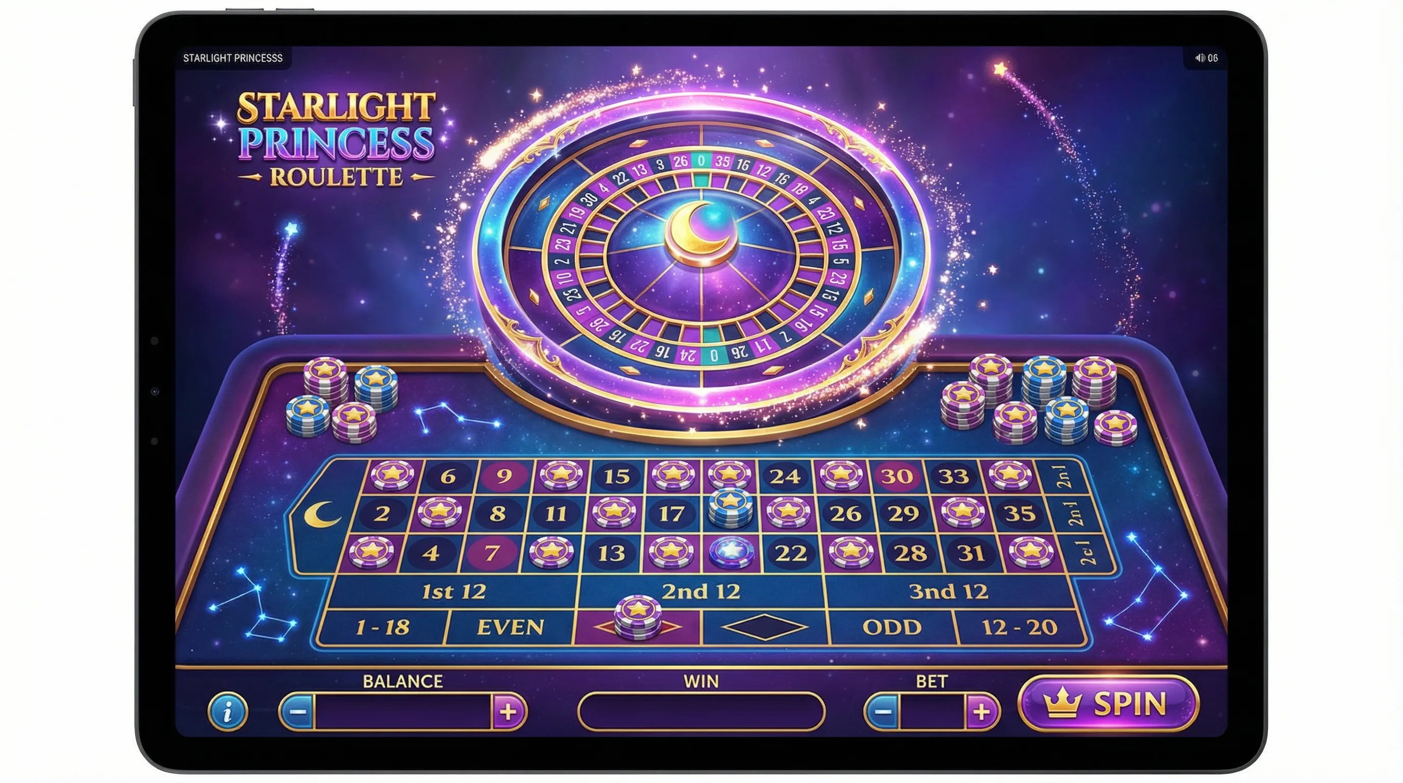 Interface de jogo da roleta brlbet